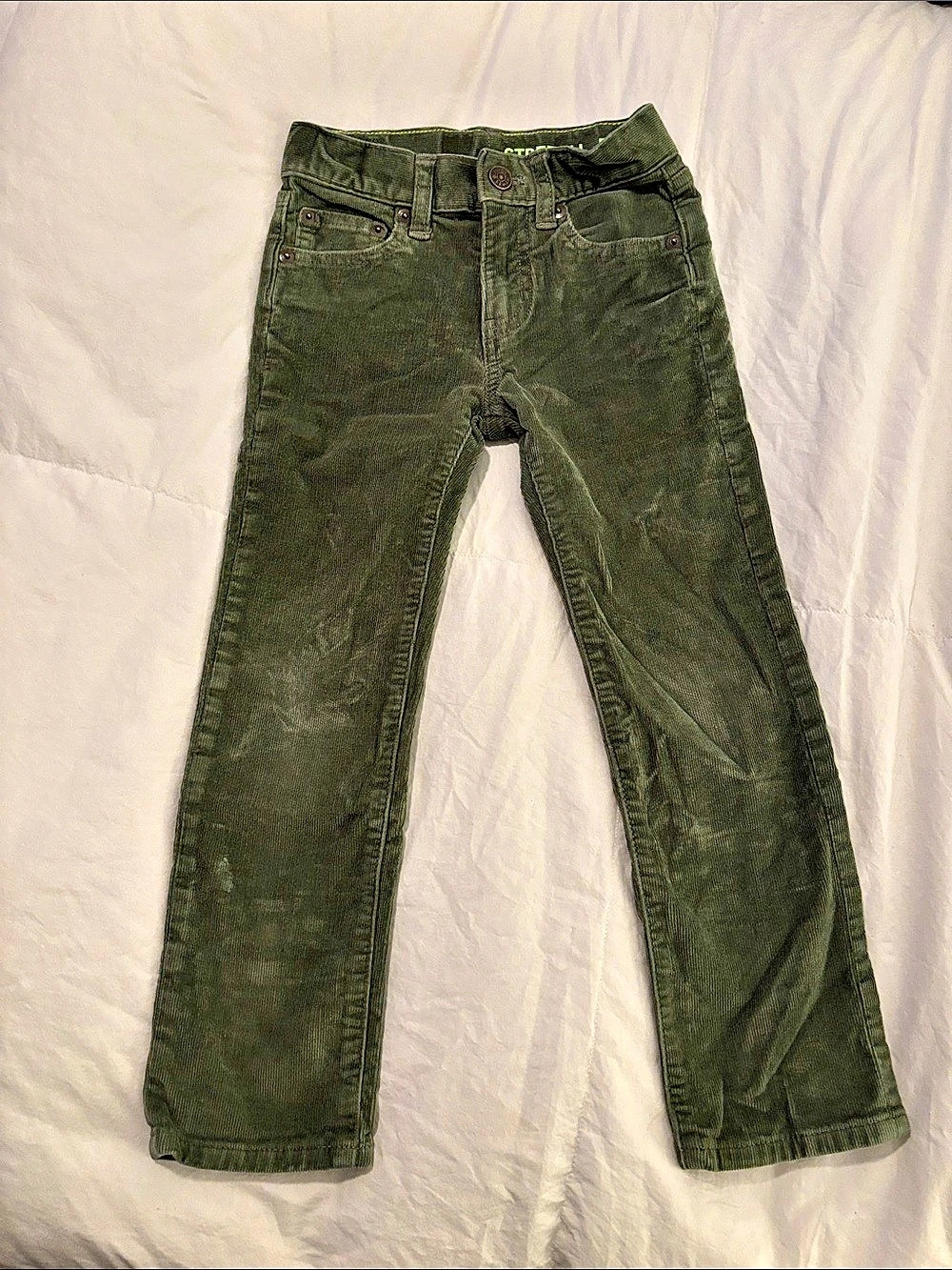 crewcuts Boys Size 5 Green Corduroy Pants